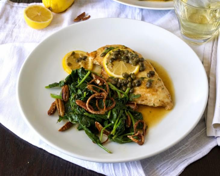 Chicken piccata and $25 Rachael Ray gift certificate giveaway