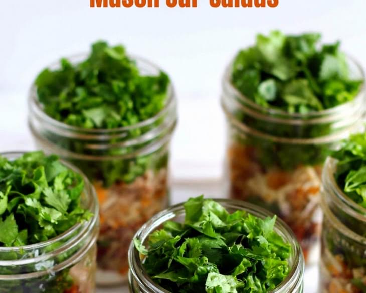 Burrito Bowl Mason Jar Salads