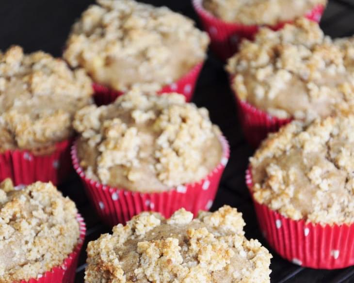 Apple Banana Muffins with Streusel