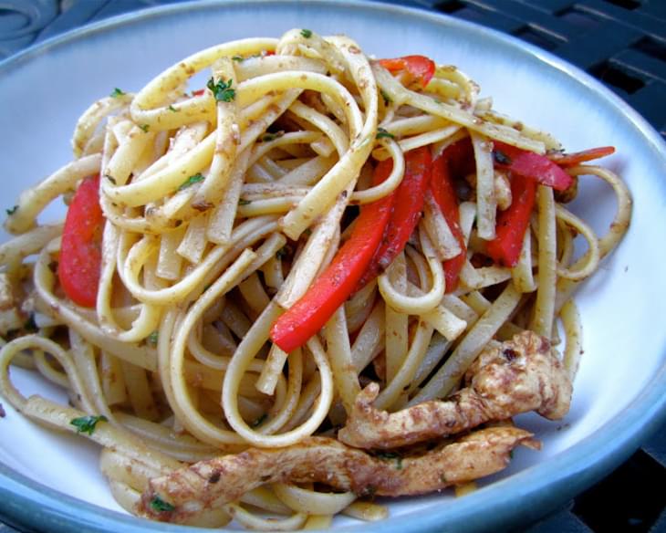 Balsamic Chicken and Linguine