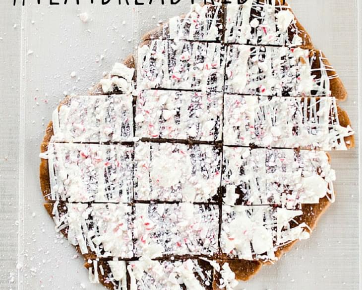 Gingerbread Flatbread with White Chocolate & Peppermint