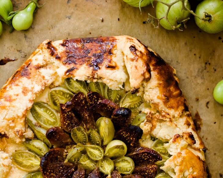 Green Tomato and Fig Galette