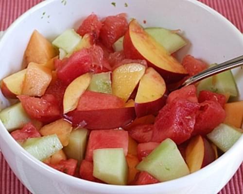 Fruit Salad with Lime Syrup