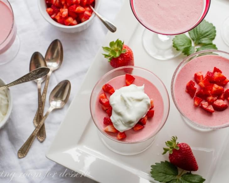 Strawberry Mousse with Lemon Whipped Cream
