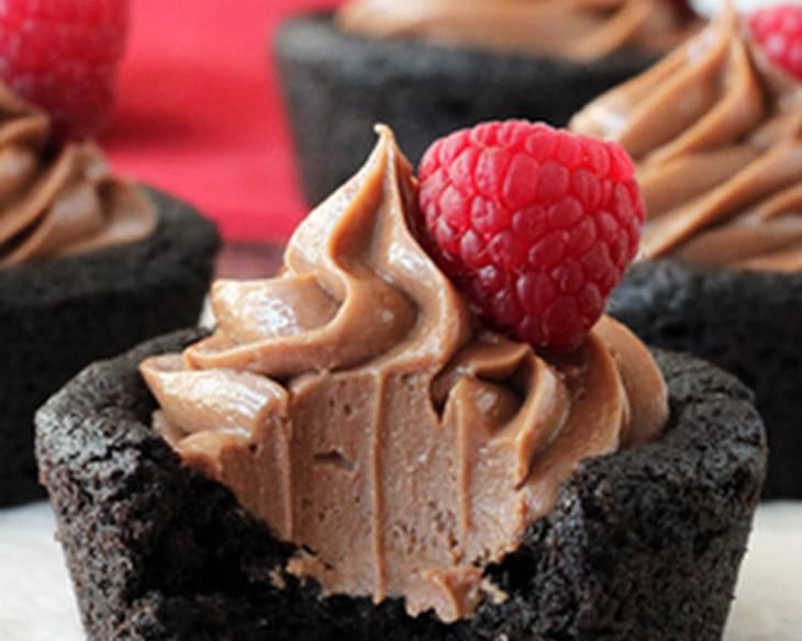 Nutella Cheesecake Chocolate Cookie Cups
