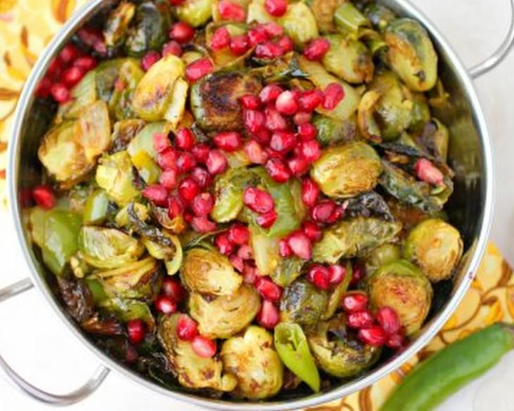 Roasted Brussels Sprouts with Cumin and Chilies