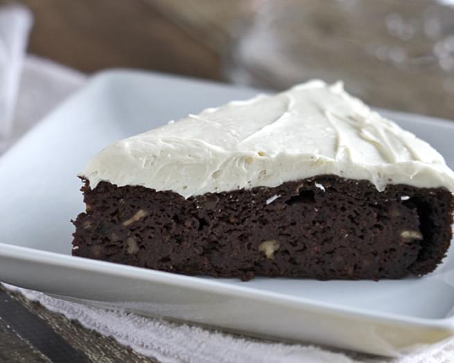 Chocolate Beetroot Cake with Maple Cream Cheese Frosting