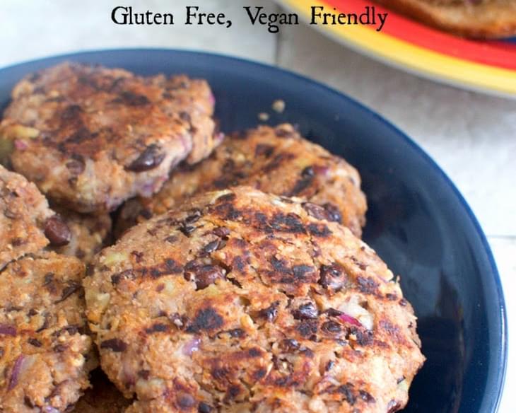 Spicy Black Bean and Sweet Potato Burgers