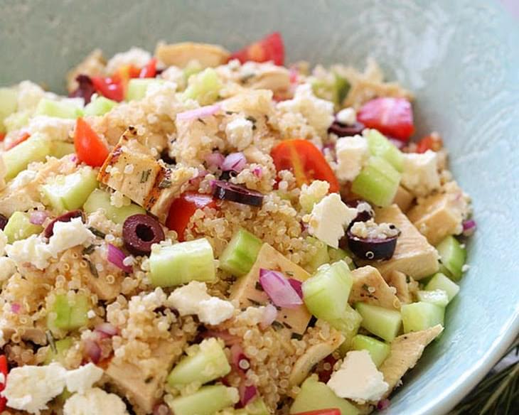 Grilled Mediterranean Chicken and Quinoa Salad