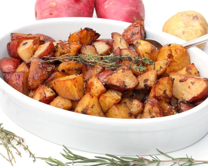 Roasted Potatoes with Balsamic and Herbs