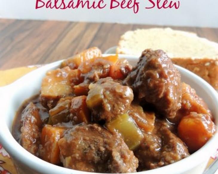 Slow Cooker Balsamic Beef Stew