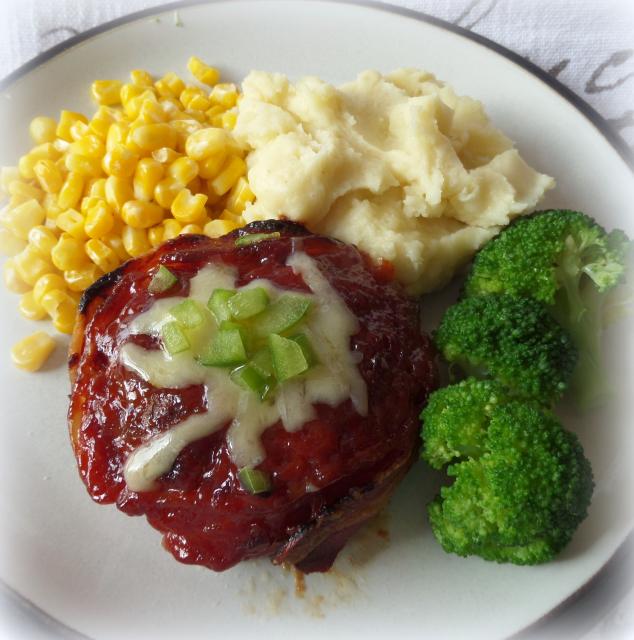 Glazed Meat Loaf Burgers Recipe