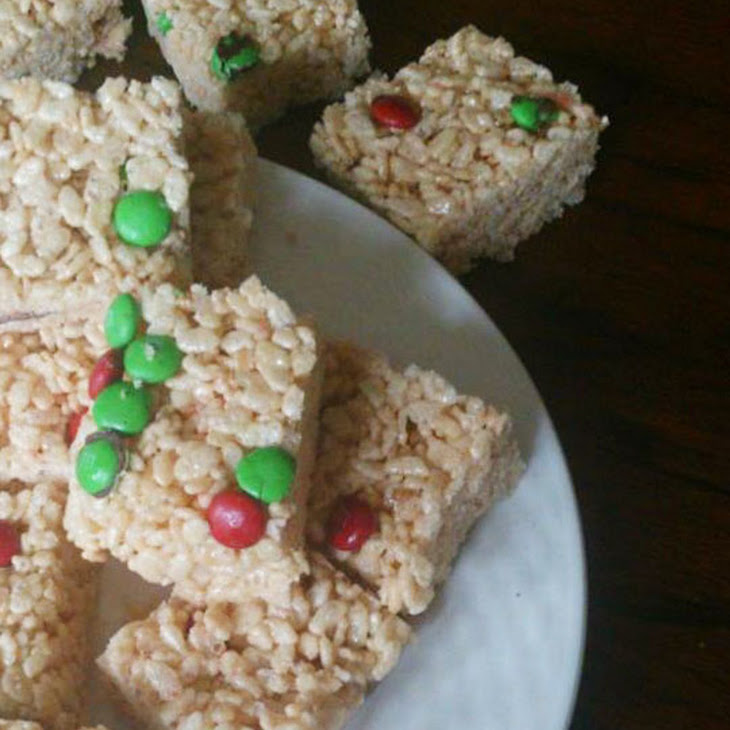 Christmas M&M Rice Krispies Treats Recipe