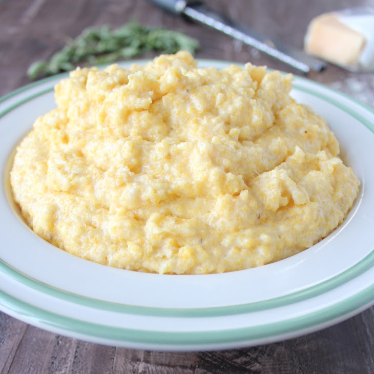 Creamy Cheesy Polenta Recipe