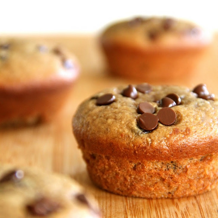 Flourless Chocolate Chip Almond Butter Muffins Recipe