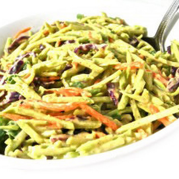 Super Low Calorie Honey Mustard Broccoli Slaw Recipe
