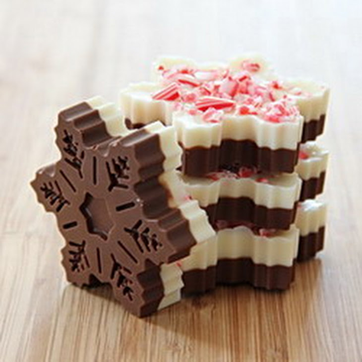 Snowflake Peppermint Bark Recipe
