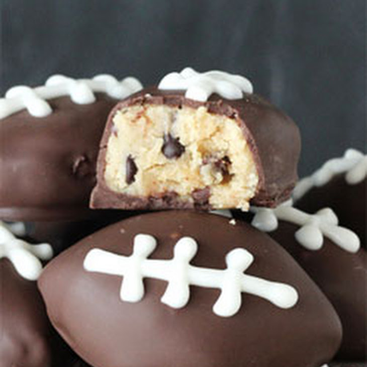 Chocolate Chip Cookie Dough Footballs Recipe