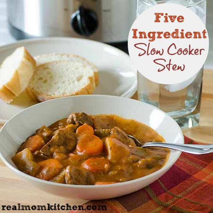 5 Ingredient Slow Cooker Stew Recipe