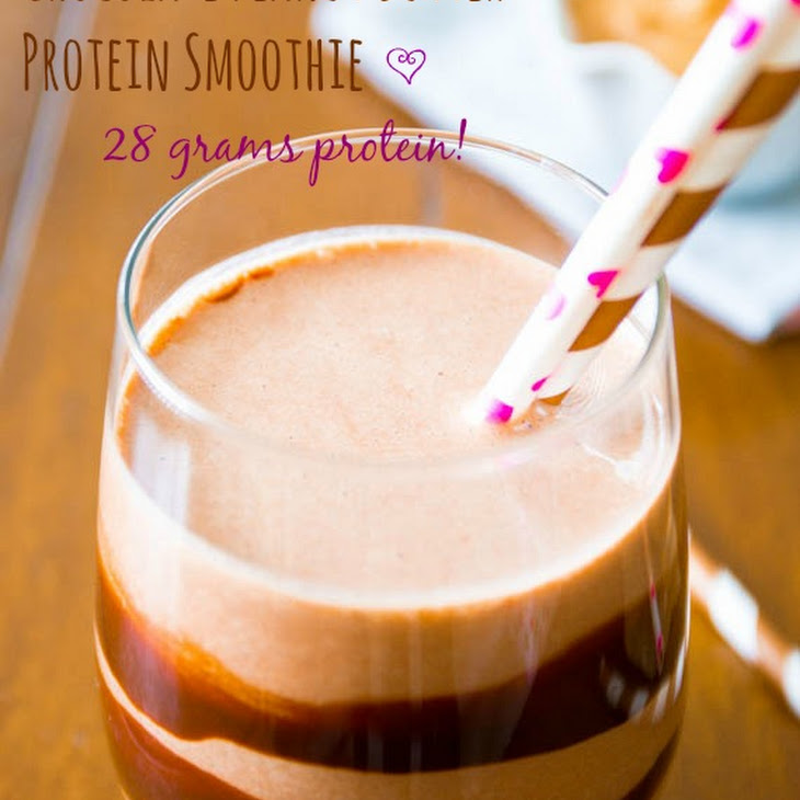 Chocolate Peanut Butter Protein Smoothie Recipe