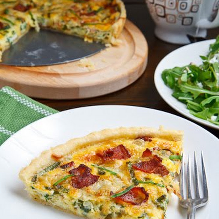 Wild Leek and Double Smoked Bacon Tart Recipe