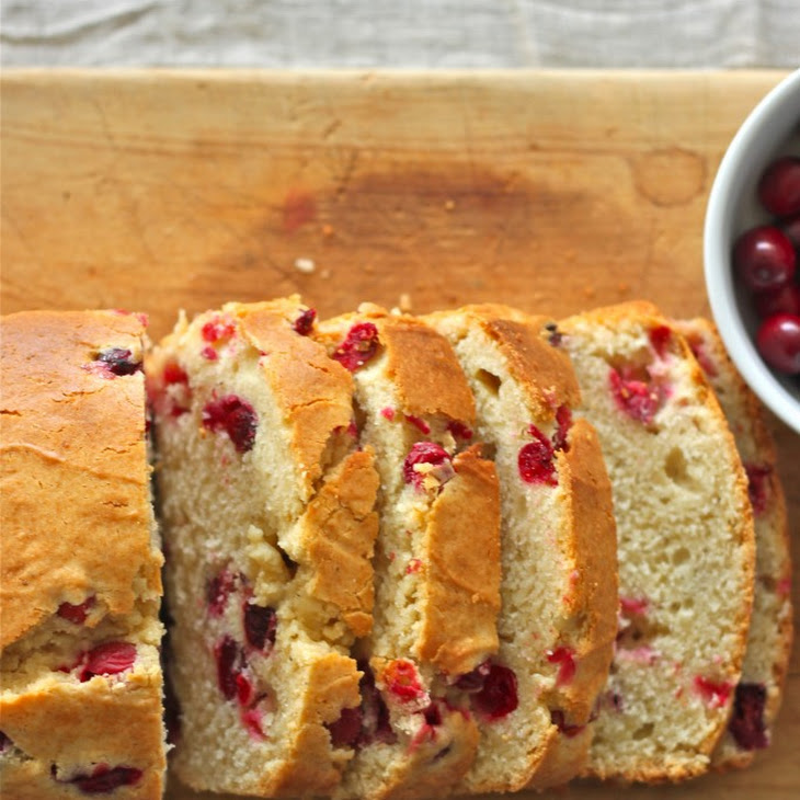 Eggnog Cranberry Bread Recipe
