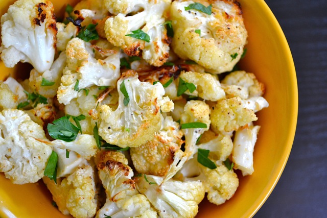 Garlic Parmesan Roasted Cauliflower Recipe