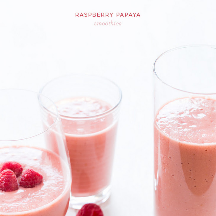 Raspberry Papaya Smoothies Recipe