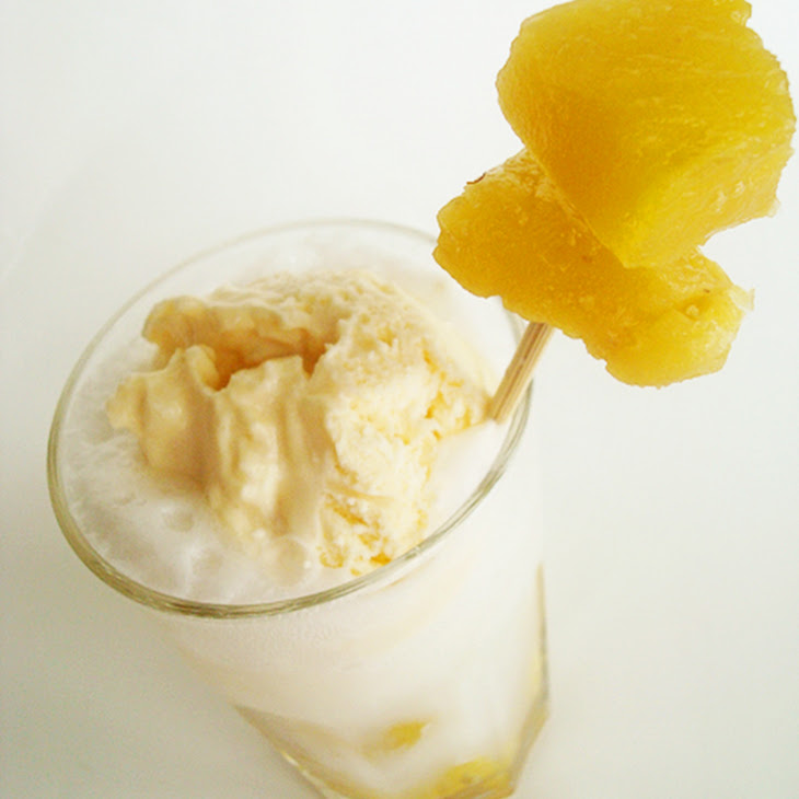 Pineapple Ice Cream Float Recipe 8855