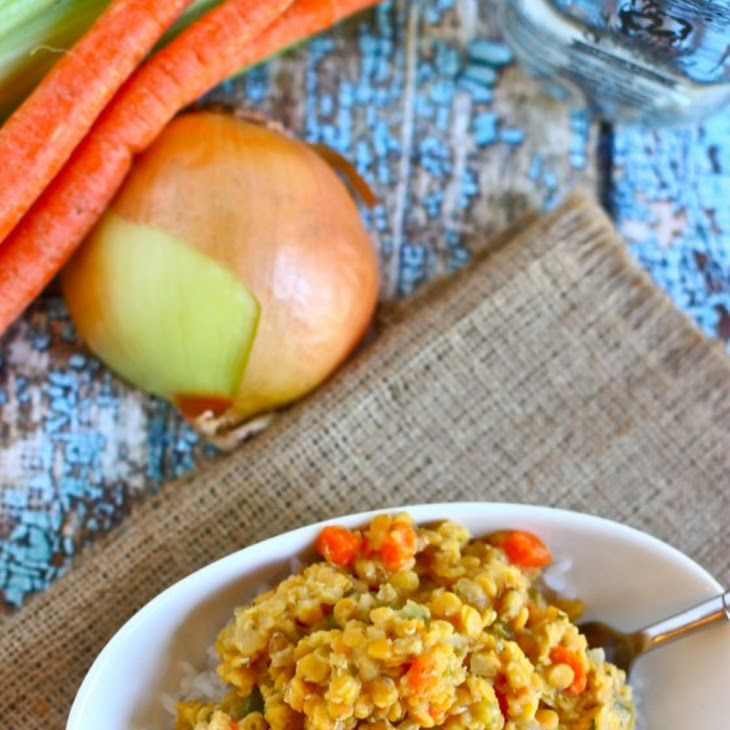 Gingery Red Lentils & Rice Recipe