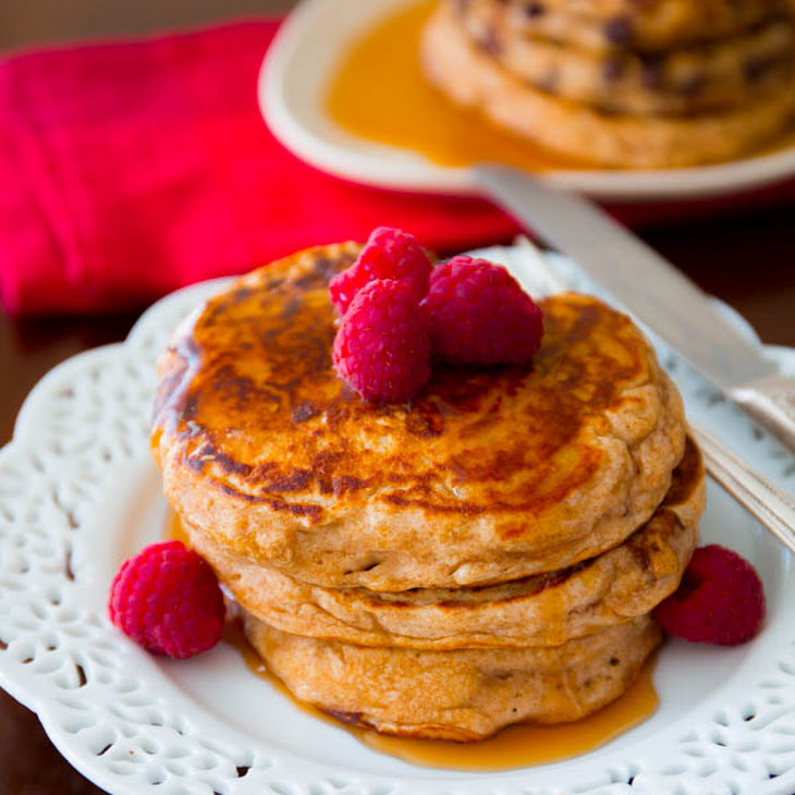 Healthy Whole Wheat Oatmeal Pancakes Recipe