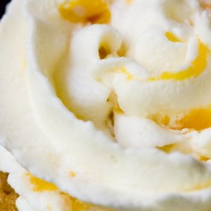 Whipped Cream Frosting with Peaches Recipe