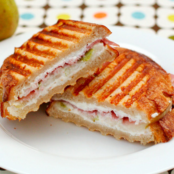 Prosciutto, Pear, and Goat Cheese Panini Recipe