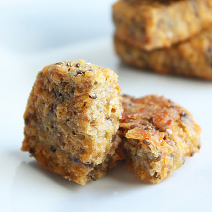 Cheesy Flax & Chia Seed Cracker Bread (Low Carb and Gluten Free) Recipe