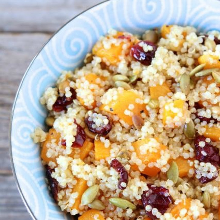 Quinoa Salad with Butternut Squash, Dried Cranberries & Pepitas Recipe