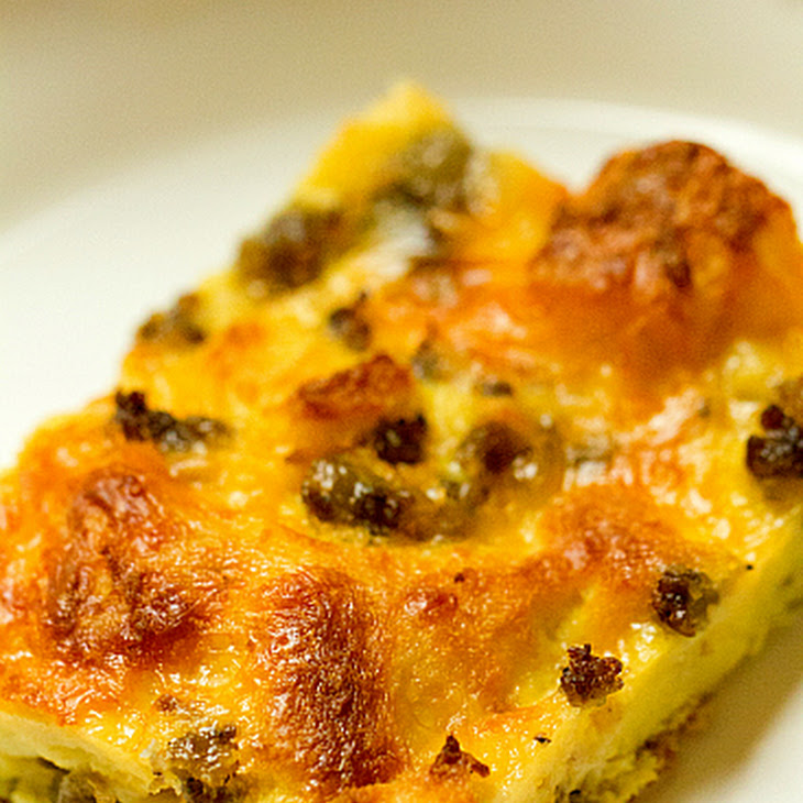 Breakfast Sausage, Egg & Cheese Casserole Recipe