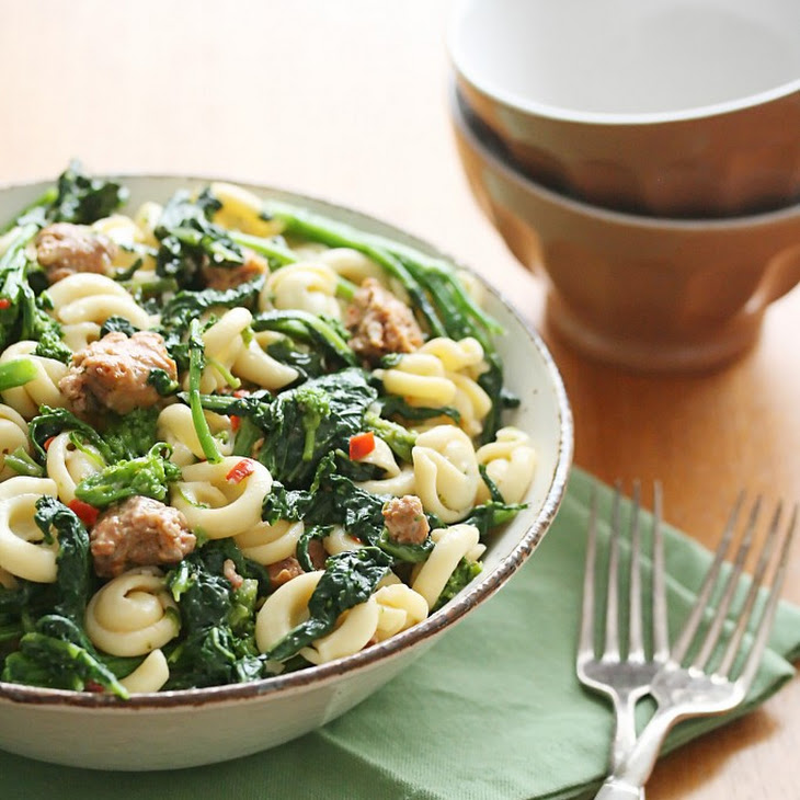 Spicy Sausage and Rapini Pasta Recipe