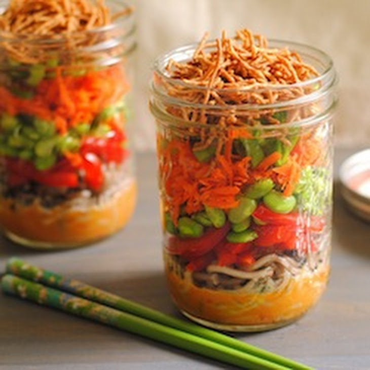Asian Noodle Salad Jars Recipe