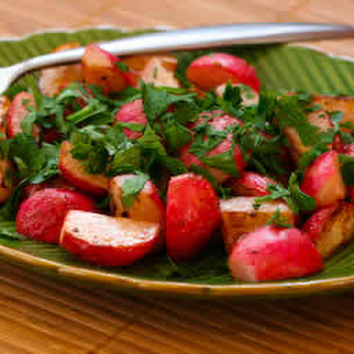 Sauteed Radishes with Vinegar and Herbs Recipe