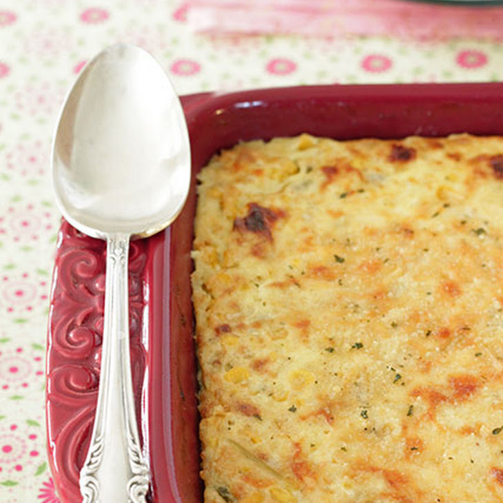 Cheddar and Green Chile Corn Pudding Recipe