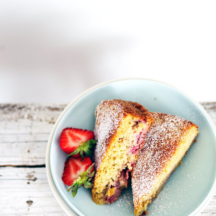Strawberry, Millet, And Almond Cake With Buttermilk Recipe