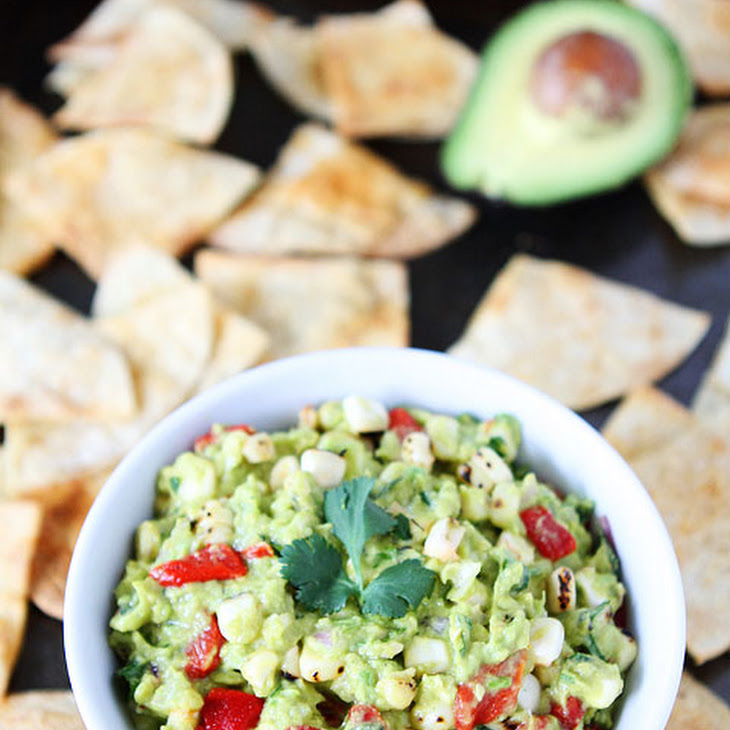 Roasted Corn & Red Pepper Guacamole Recipe