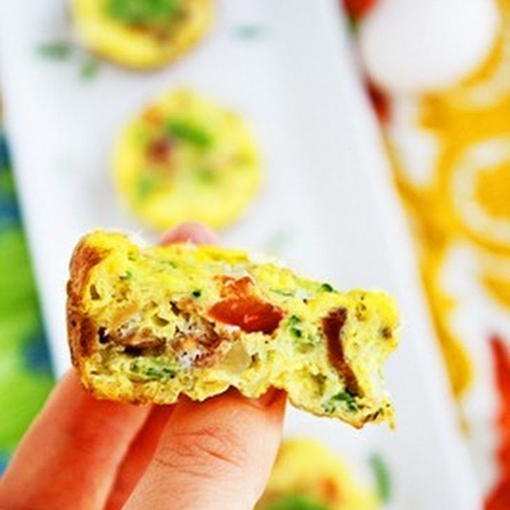 Mini Vegetable and Bacon Frittatas Recipe