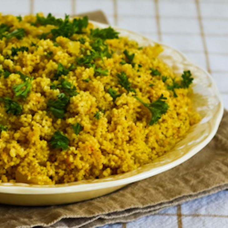 Whole Wheat Couscous with Saffron and Onions Recipe