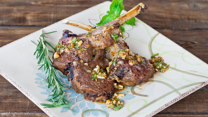 Rosemary Lamb Chops With Garlic Mint Sauce Recipe