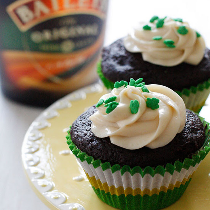 Chocolate Stout Cupcakes With Bailey's Irish Cream Cheese Frosting Recipe