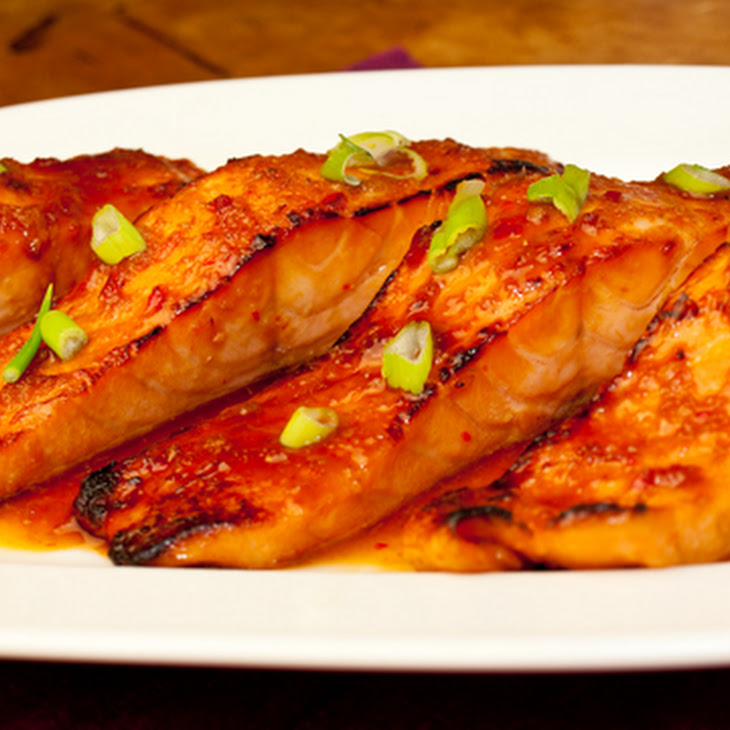 Broiled Salmon with Thai Sweet Chili Glaze Recipe