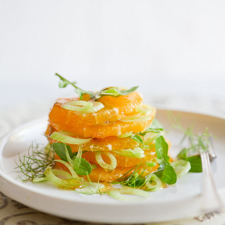 Orange Fennel Salad with toasted Fennel Vinaigrette Recipe