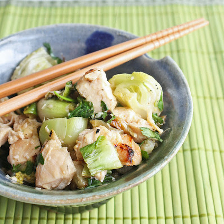 Grilled Chicken & Baby Bok Choy Salad Recipe