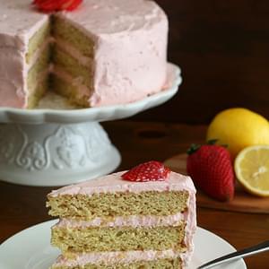 Strawberry Lemonade Cake – Low Carb and Gluten-Free